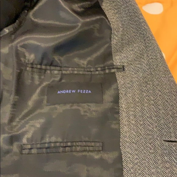 Macy’s men’s gray houndstooth oversized blazer, size 40R. - Picture 6 of 6